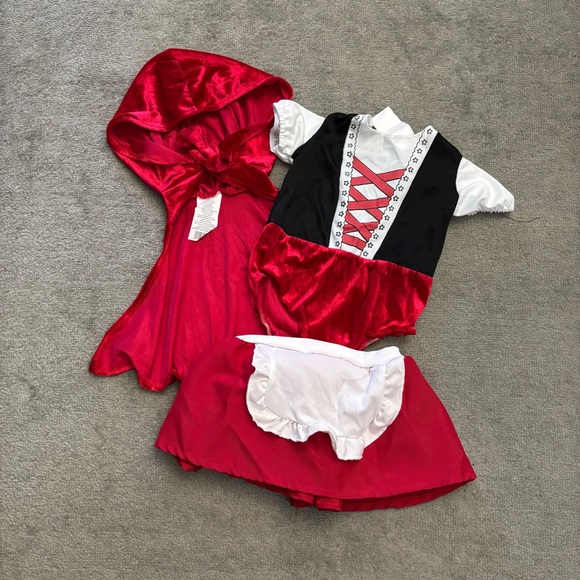 InCharacter Little Red Riding Hood Bodysuit Infant Baby Halloween Costume - Picture 3 of 6